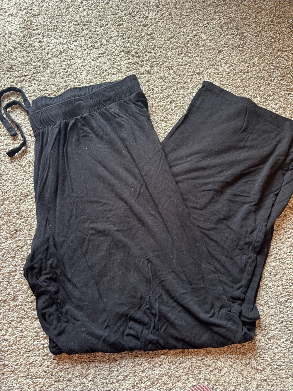 Old Navy Black Elastic Waist Wide-Leg Pants
